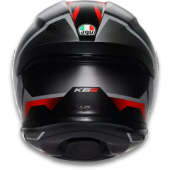AGV K6 S Karve Matt Black White Red Configuration Kapalı Motosiklet Kaskı