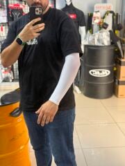 UV Korumalı Yazlık Motosiklet ve Outdoor Kolluğu - Güneş Koruyucu Kol Çorabı Beyaz