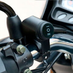 Knmaster B410 Gidon Bağlantılı Çift Fonksiyonlu Motosiklet Aç Kapa Butonu