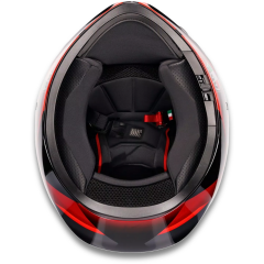 AGV K3 Mplk Striga Black Grey Red Kapalı Motosiklet Kaskı