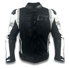 Forte GT Titan Beyaz Siyah Hörgüçlü Motosiklet Montu - 2003001