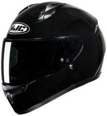 HJC C10 Parlak Siyah Kapalı Motosiklet Kaskı - Metal Black
