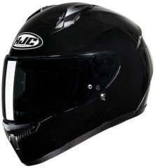 HJC C10 Parlak Siyah Kapalı Motosiklet Kaskı - Metal Black