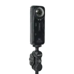 KNMASTER MC-200 – 360° Ayarlanabilir Motosiklet Çift Yengeç Kelepçeli (Double Clamp) Aksiyon Kamera Destek Aparatı (17 cm)