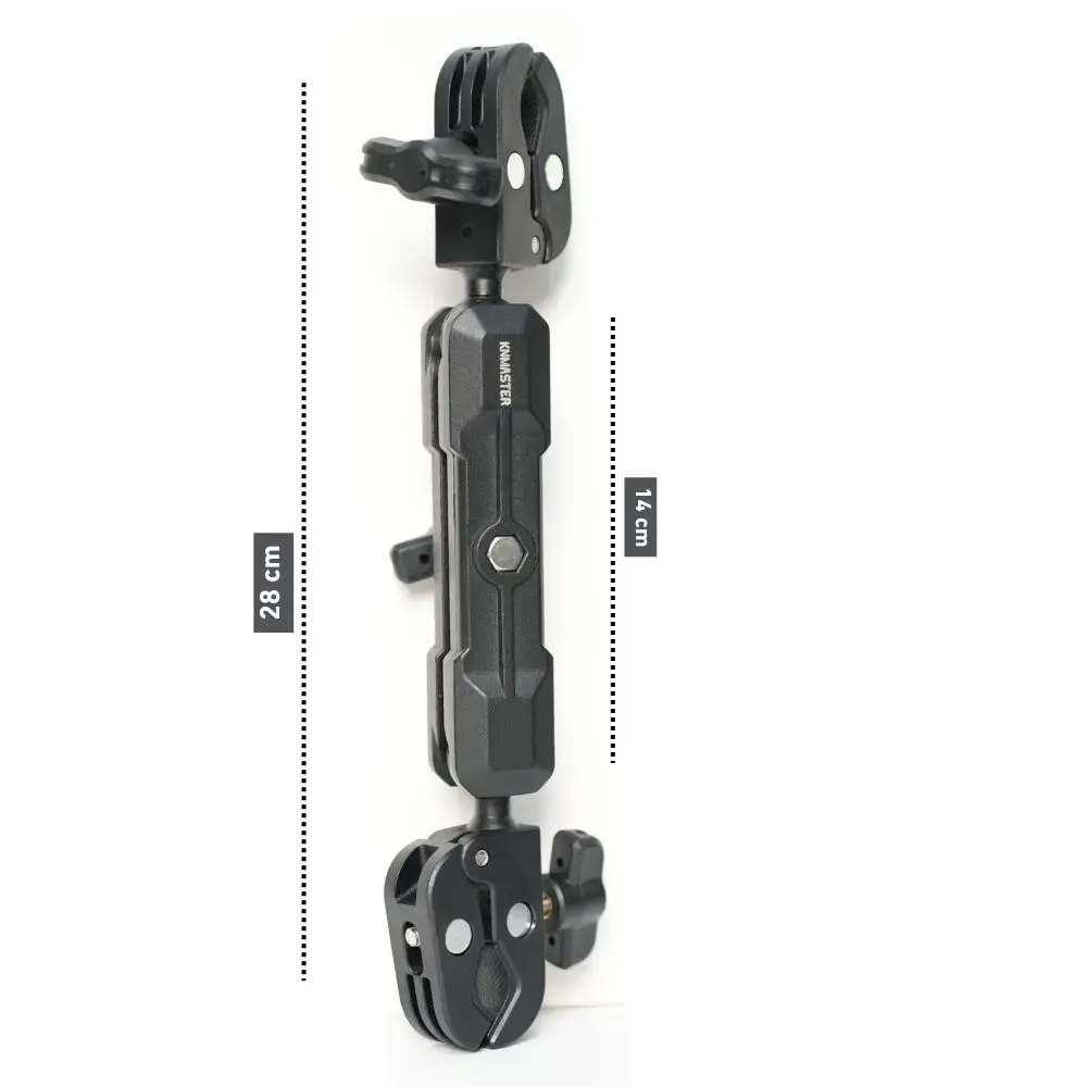 KNMASTER MC200L – Çift Bağlantılı Motosiklet Aksiyon Kamera Destek Aparatı