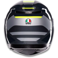 AGV K3 Mplk Shade Grey Yellow Fluo Kapalı Motosiklet Kaskı