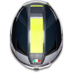 AGV K3 Mplk Shade Grey Yellow Fluo Kapalı Motosiklet Kaskı