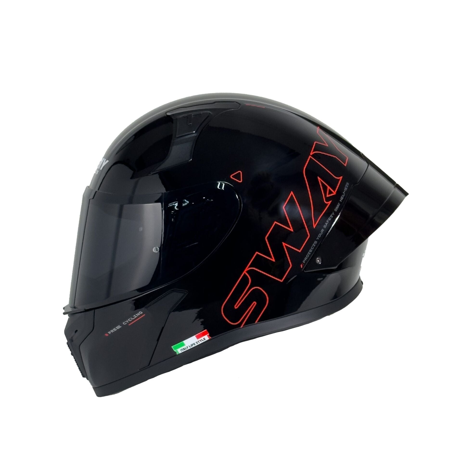 SWAY F357 Kask Black Red