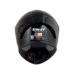 SWAY F357 Kask Black Red