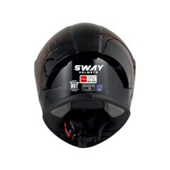 SWAY F357 Kask Black Red