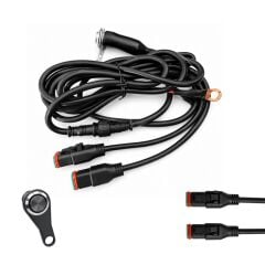 KNMASTER ED100 Sis Farı Kablo Tesisatı ve Aç/Kapat Düğmesi | Plug & Play Bağlantı