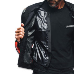 Dainese Energyca Air Black Fluo Red Tekstil Motosiklet Mont