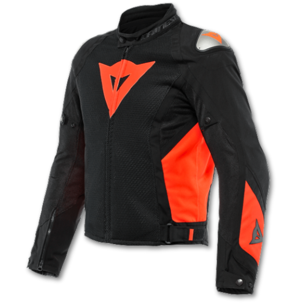 Dainese Energyca Air Black Fluo Red Tekstil Motosiklet Mont