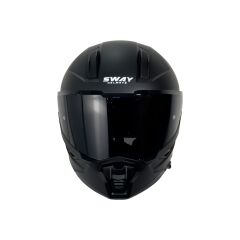 SWAY SW 868 Matt Black Tam Kapalı Motosiklet Kaskı