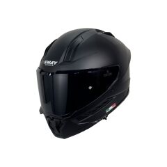 SWAY SW 868 Matt Black Tam Kapalı Motosiklet Kaskı