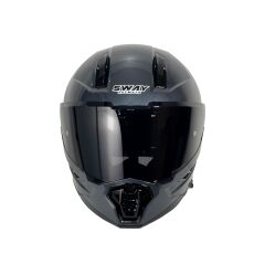 SWAY SW 868 HD Gray Tam Kapalı Motosiklet Kaskı