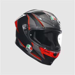 AGV K6S Mplk Slashcut Blk Grey Red Kapalı Kask