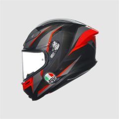 AGV K6S Mplk Slashcut Blk Grey Red Kapalı Kask