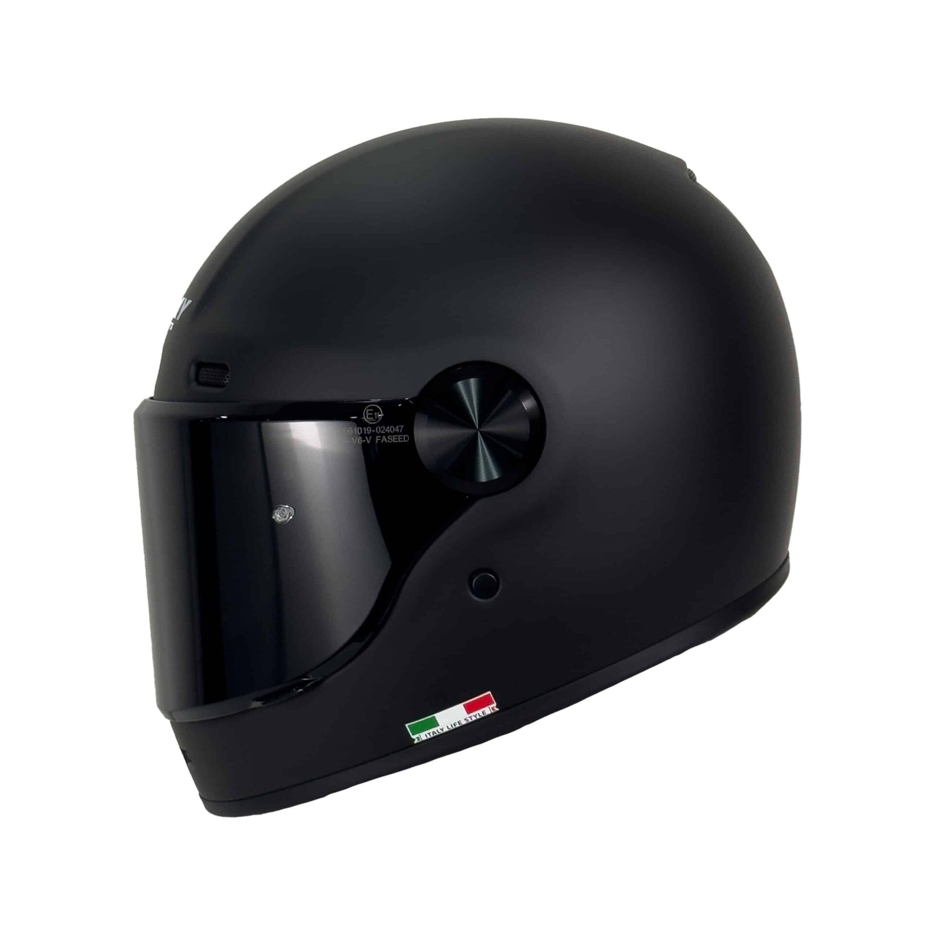 SWAY SW V6 MATT BLACK MOTOSİKLET KASKI