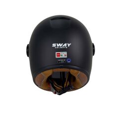 SWAY SW V6 MATT BLACK MOTOSİKLET KASKI