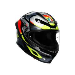 AGV K6 S Erazer Black Red Yellow Fluo Kapalı Kask