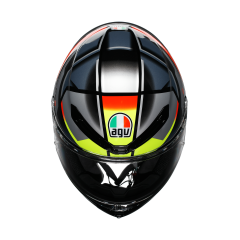 AGV K6 S Erazer Black Red Yellow Fluo Kapalı Kask