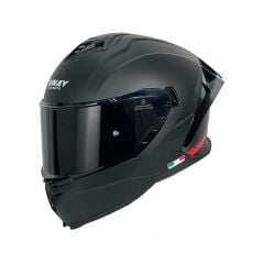 SWAY SW 867 RED STRIP MATT BLACK MOTOSİKLET KASKI