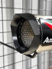 Austin Racing Silver Black Tip Motosiklet Performans Egzozu