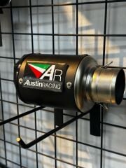 Austin Racing Full Black Motosiklet Performans Egzozu