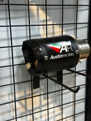 Austin Racing Full Black Motosiklet Performans Egzozu