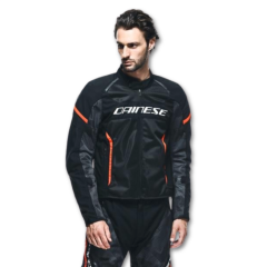 Dainese Air Frame 3 Black Red Fluo Tekstil Motosiklet Mont