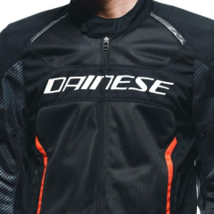 Dainese Air Frame 3 Black Red Fluo Tekstil Motosiklet Mont