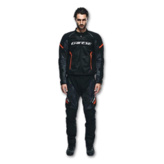 Dainese Air Frame 3 Black Red Fluo Tekstil Motosiklet Mont