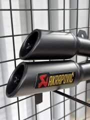 Akrapovic Black Double Tip Motosiklet Performans Egzozu