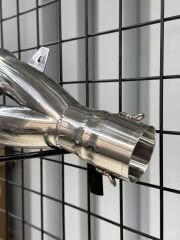 Akrapovic Silver Double Tip Motosiklet Performans Egzozu