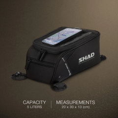 SHAD SL12M 5L MIKNATISLI DEPO ÜSTÜ ÇANTA