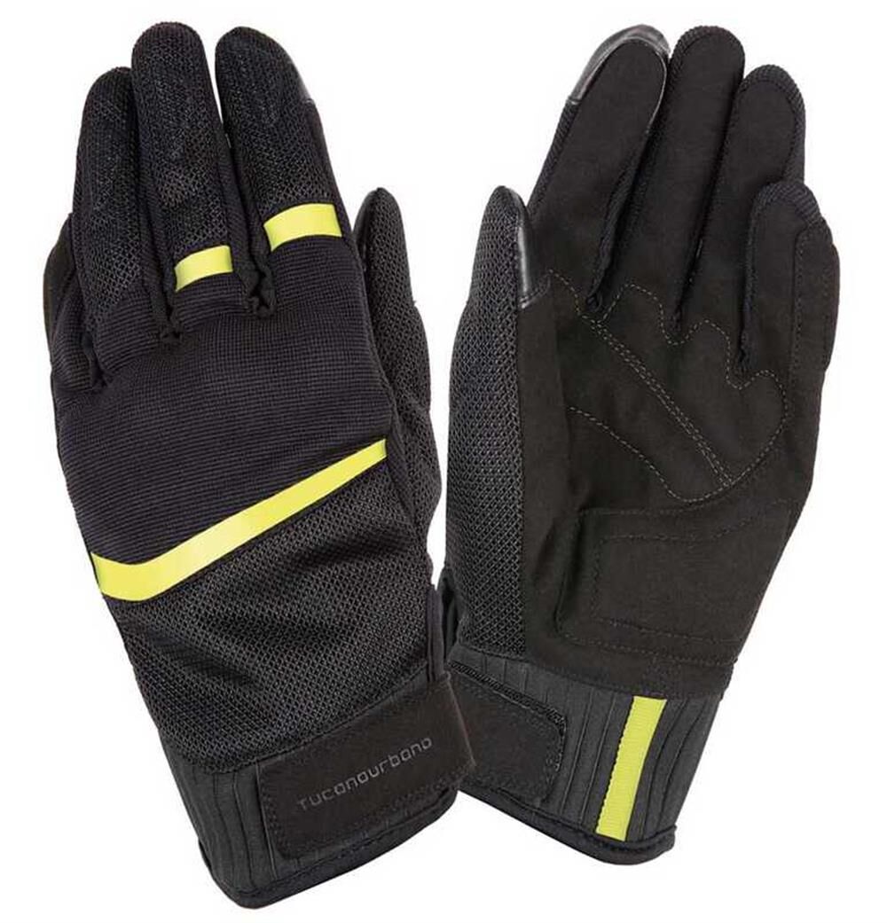 Tucano Urbano Penna Siyah Neon Sarı Motosiklet Yazlık Eldiveni