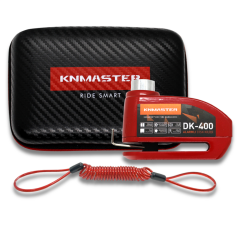 Knmaster Motosiklet Disk Kilidi DK-400 7mm Alarmlı + Çanta ve Hatırlatma Kablosu Hediye