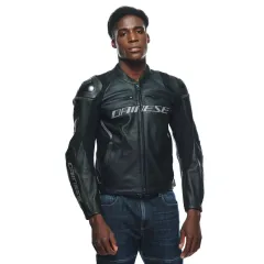 Dainese Racing 4 Black Black Deri Motosiklet Mont