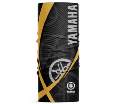 Siyah Sarı Yamaha Buff Bandana - Motorcu Terletmez Buff Boyunluk Bandana