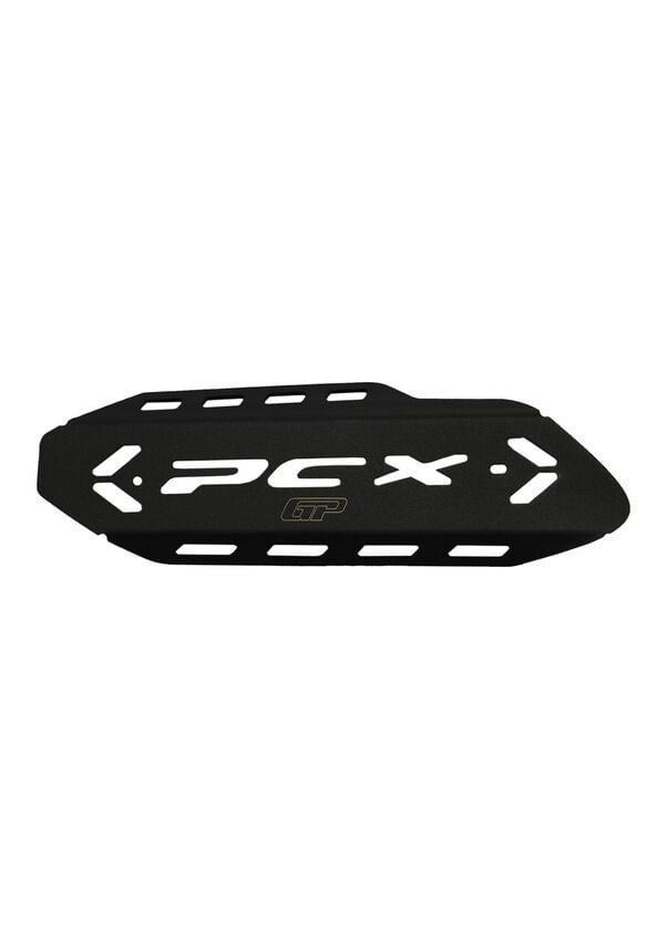 GP Kompozit Honda PCX 125 / 150 2018-2024 Uyumlu Egzoz Koruma Kapağı Siyah