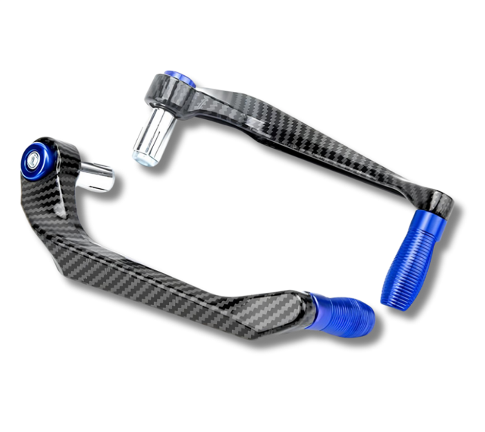 Karbon Mavi Motosiklet Manet Elcik Koruma Seti - Universal