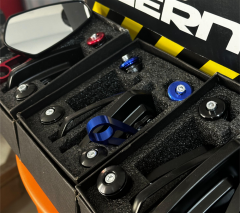 Spor Model Mavi Motosiklet Gidon Aynası - Universal