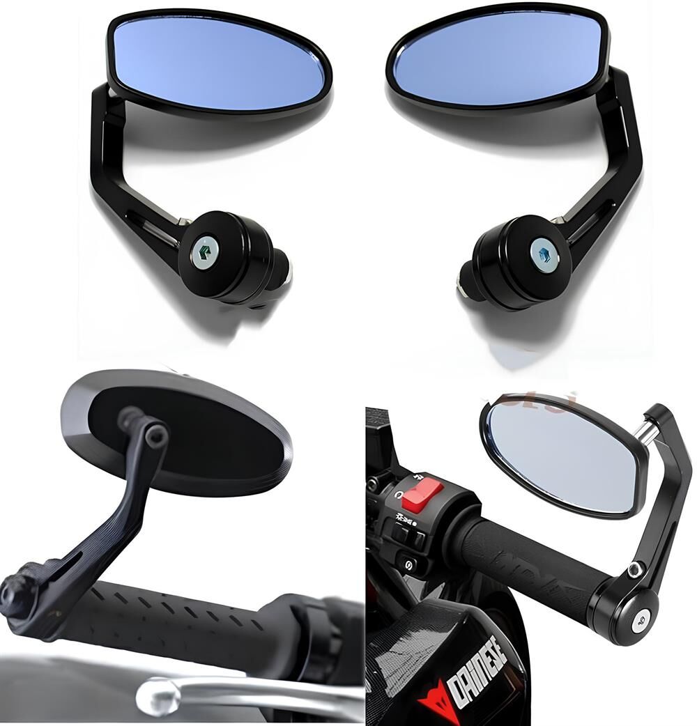 Oval Model Siyah Motosiklet Gidon Aynası - Universal