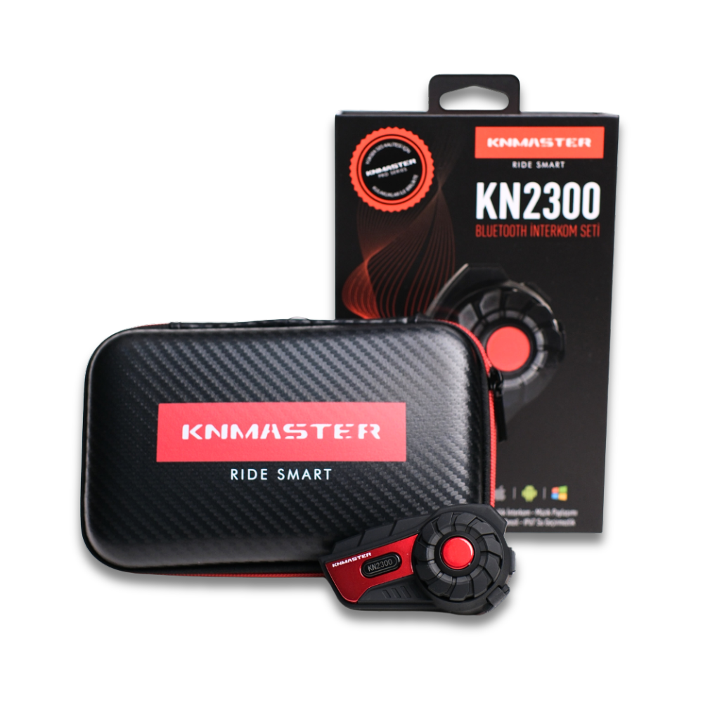 Knmaster KN2300 PRO Motosiklet Kask İnterkom Bluetooth Intercom Kulaklık Seti