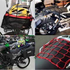 Yeşil Motosiklet Kask Filesi - Taşıma ve Bagaj Filesi