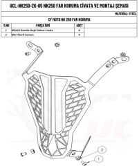 Far Koruma 250NK CFMOTO 2023-2024 Uyumlu