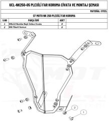 Pleksi Far Koruma 250NK CFMOTO 2023-2024 Uyumlu