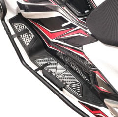 GP Kompozit Honda PCX 125 2025-2026 Uyumlu Basamak Alüminyum Gri