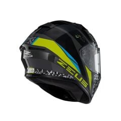 Zeus ZS-826 BK23 Yellow Kapalı Kask (Pinlock Dahil)